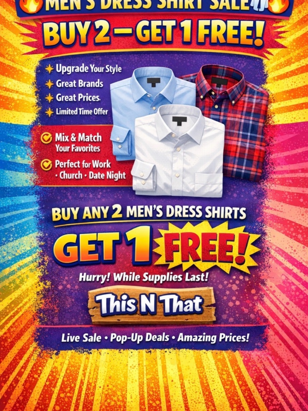 Men's Dress Shirt Sale